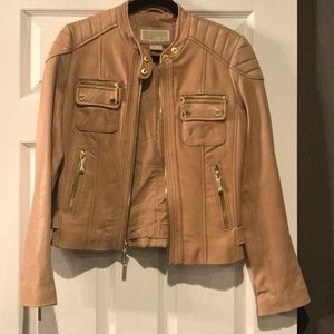 Leather biker jacket